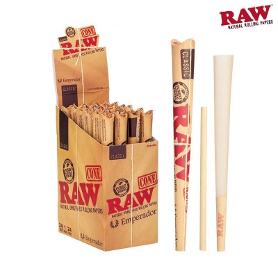 RAW CONE ROLLING PAPER EMPERADOR 24CT/PACK